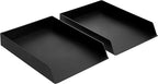 Amazon Basics Rectangular Plastic Desk Organizer, letter size Tray, 9.7 x 2.2 x by AmazonBasics
