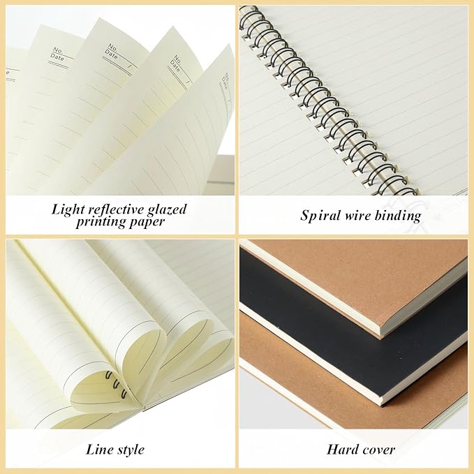 Leelosp 12 Pack Small Spiral Notebook A5 Lined College Ruled Spiral Journal - Image 2