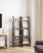Hzuaneri Ladder Shelf, Bookshelf Bookcase, Freestanding Corner Storage Shelve - Image 7