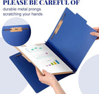 Skyygemm 24 Pcs Classification Folders Letter Size, 1 Divider Pressboard File - Image 4