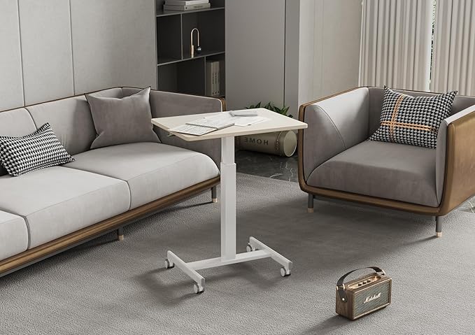 YDN Mobile Mobile Standing Desk, Adjustable Height Portable Laptop Desk - Image 9