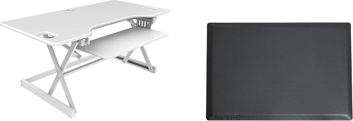 Rocelco 46" Large Height Adjustable Standing Desk Converter