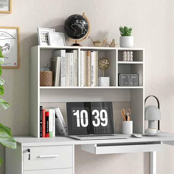 Tangkula Desktop Bookshelf, Countertop Storage Hutch - Image 2