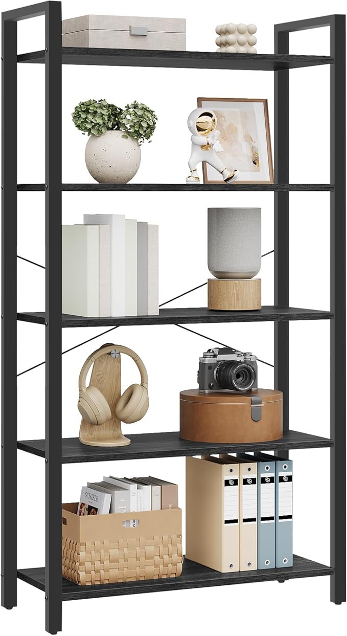 VASAGLE 5-Tier Bookshelf, Bookcase by VASAGLEbySONGMICSHOME