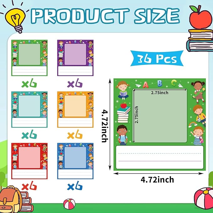WALENGIF 36 Pcs Kids Photo Nameplates - Image 2