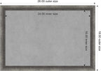 Amanti Art Grey Framed Magnetic Board 18x26 Medium Vision Board - Image 4