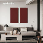Olanglab Sound Absorbing Acoustic Wall Panels 2 Pack, Large Fabric Wrapped - Image 3