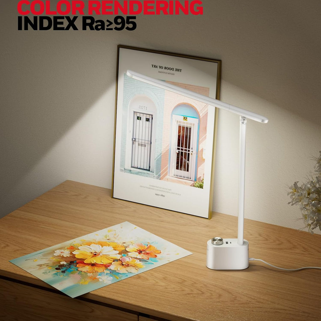 honeywell h01 pro sunturalux compact led desk lamp, close-up detail