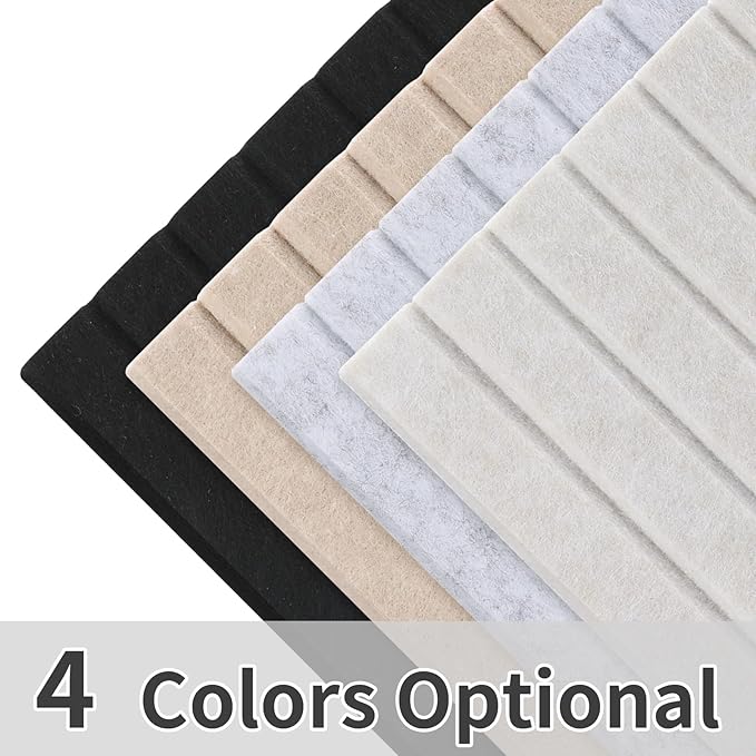 Smarpau Large Cork Board for Walls, 12 Pack Slat Felt Wall Tiles - Image 8