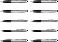DISCOUNT PROMOS Stylus Ballpoint Pens Set of 10, Bulk Pack by DISCOUNTPROMOS