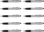 DISCOUNT PROMOS Stylus Ballpoint Pens Set of 10, Bulk Pack by DISCOUNTPROMOS