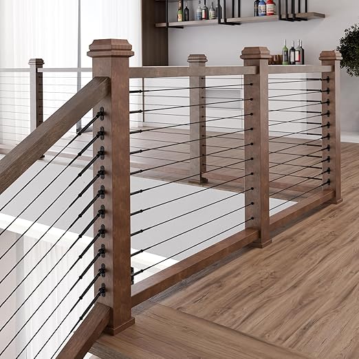 BLIKA 60 Pack 25 30 35 Degree 1/8" Black Cable Railing Angle Beveled Protector - Image 8