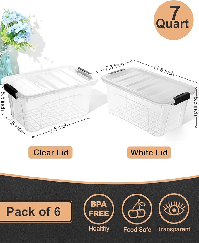 EOENVIVS Plastic Storage Bins - Image 4