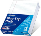 WritePads Legal note pads legal pads 8.5 x 11 Note Pads, Glue top Writing Pads by WritePads