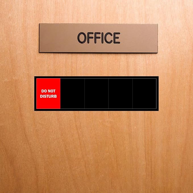 Office Door Sign, Do Not Disturb/Please Knock/Out of Office/in a - Image 6