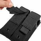 Tactical Single/Double Pistol Mag Pouch Outdoor Molle Open-Top Magazine Pouch - Image 4