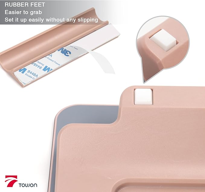 Rose Gold Glossy Mirror Mini Desktop Pure Glass Whiteboard, Small Desktop Dry - Image 5