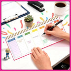 MOSA BEAR Undated Weekly Planner, 60-Week Horizontal Layout Desk Planner Daily - Image 5