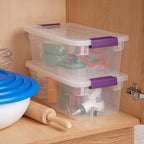 Sterilite 24-Pack 6 Quart ClearView Latch Box, Stackable Organizer Bins - Image 5