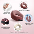 SPRFUFLY Super Soft Travel Pillow, 100% Memory Airplane Pillow - Image 3