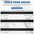 Macarrie 10 Pcs Architectural Scale Triangular Ruler 12" Architect Engineers - Image 3