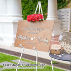 VAIIGO 63" White Easel Stand for Wedding Sign Poster Display Easel Folding Art - Image 7