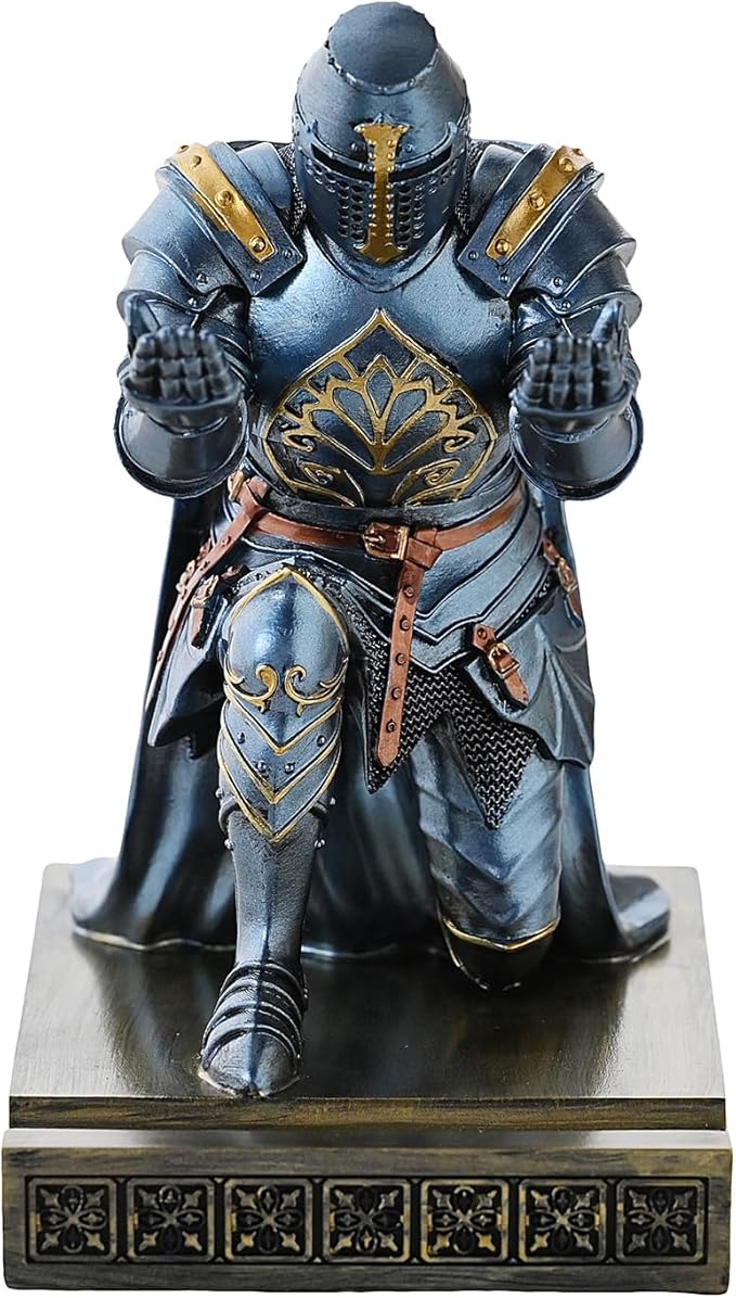 NCQIXIAO Medieval Templar Vanguard Officer Knight Pen Holder Pen Stand Desk - Image 4