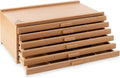 7 elements 6 drawer wooden artist storage supply, main product view