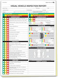 Visual Vehicle Inspection Report – 2-Part Carbonless Vehicle Checklist by Unknown