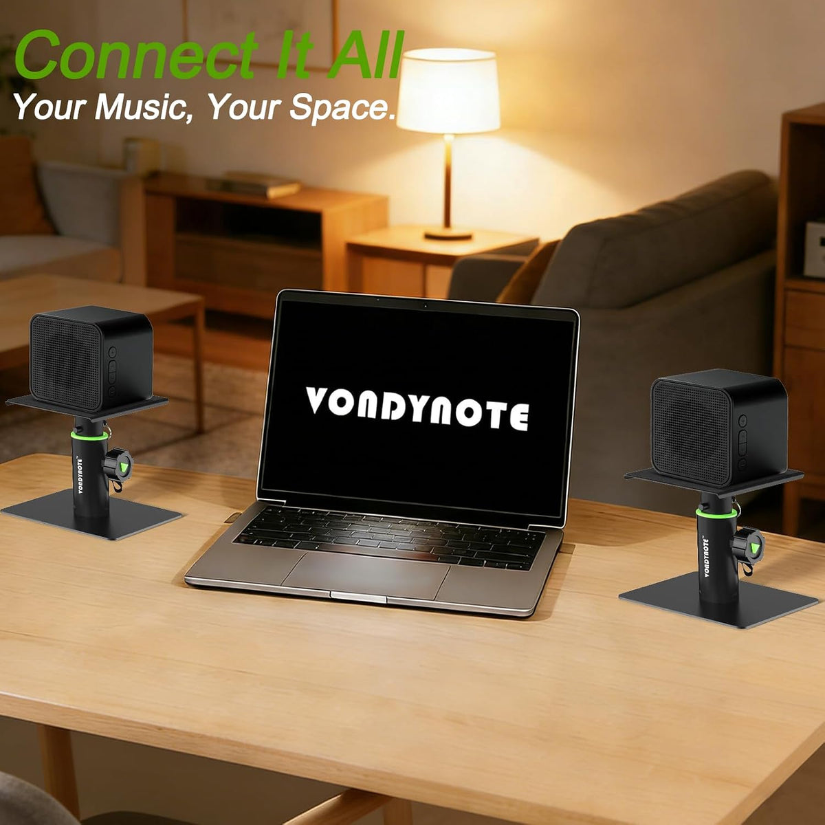 Vondynote 2-Pack Studio Monitor Stand Small 6" Tall Tablet Stand Holders