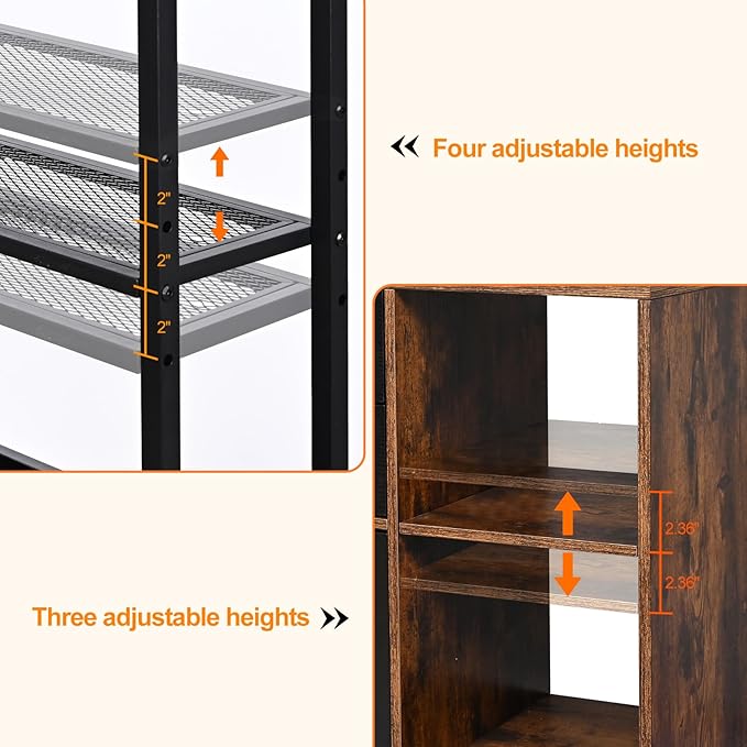 Livofloral Filing Cabinet with Charging Station, Files Cabinet with Shelves - Image 6