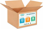 IDL Packaging - B-12128-5 Small Corrugated Shipping Boxes 12"L x 12"W x 8"H –
