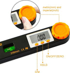 Rainyb Digital Angle Finder Tool 7inch 0-360 degree LED Digital Protractor - Image 3