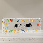 Teacher Office Desk Name Plate Personalized, Custom Name Plates by SalaGraphics