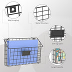 X-cosrack Detachable Hanging Wall Files Organizer & 8-Tier Metal Folder Wall - Image 6
