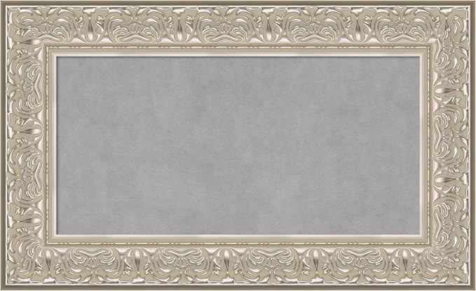 Amanti Art Silver Framed Magnetic Board 19x31 Small Vision Board by AmantiArt