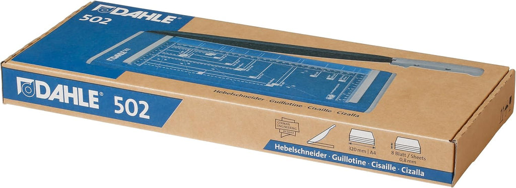Dahle 502 Craft Creative A4 Self-Sharpening Stack Paper Guillotine Trimmer, Blue