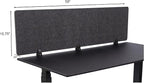 Stand Up Desk Store ReFocus Raw Clamp-On Acoustic Desk Divider Mounted Privacy - Image 7