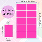 YSHIHE Colored Labels Stickers 3 x 2 Inch Rectangular Moving Labels 8 Colors - Image 2