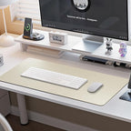 Boutilon Leather Desk Pad Protector, Non-Slip Mouse Pad, Laptop Desk Pad - Image 6