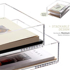 SANRUI Paper Organizer for Desk, Acrylic Stackable Letter Tray, Paper Sorter - Image 5