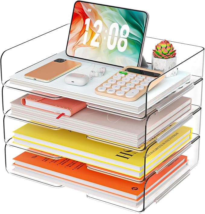 YKLSLH 4 Trays Paper Organizer Letter Tray by YKLSLH