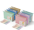 Extra Capacity Hanging File Folders, 3.15" Reinforced Wheat Straw Expanding by EcoStash