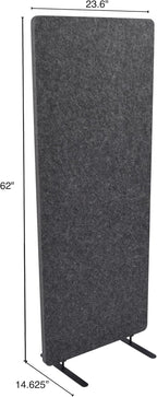 Stand Up Desk Store ReFocus Raw Freestanding Acoustic Desk Divider Privacy - Image 7