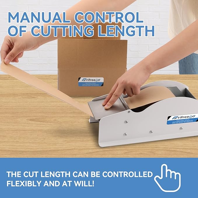 Frifreego Water-Activated Tape Dispenser, Manual Width-Adjustable Kraft Gum - Image 6