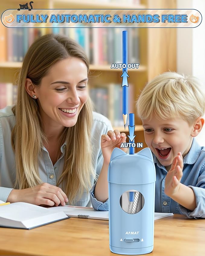 AFMAT Electric Pencil Sharpener, Pencil Sharpener - Image 2