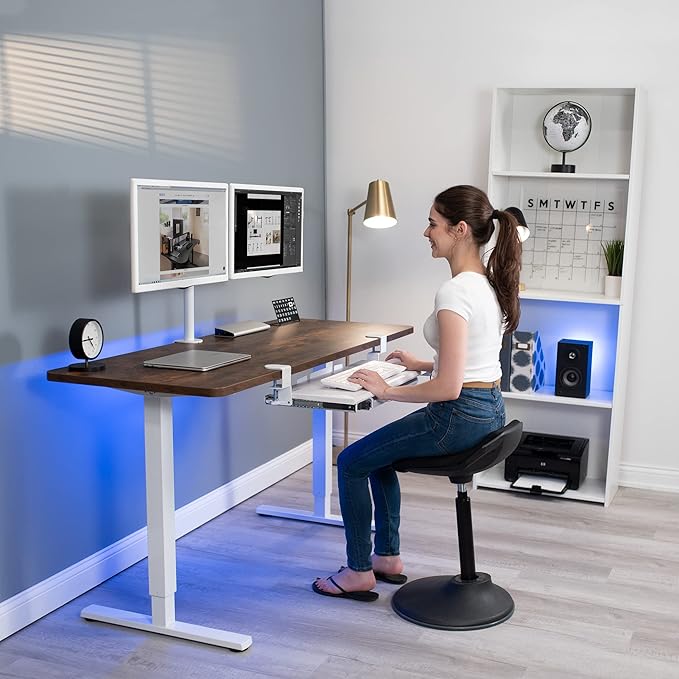 VIVO Large Keyboard Tray Under Desk Pull Out Platform - Image 9