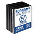 Samsill 0.5 Inch 3 Ring Binders, Made in USA, Economy Round Ring, 100 Sheet by Samsill
