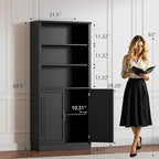 BORNOON 71.4" Tall Bookshelf - Image 2