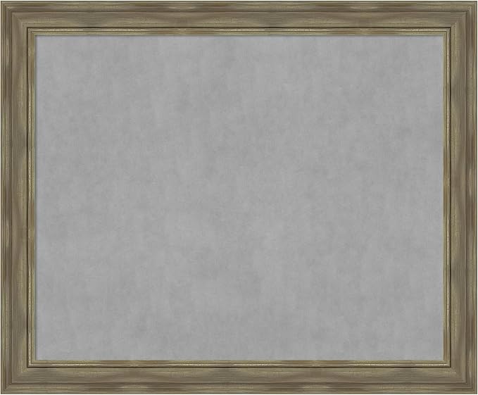 Amanti Art Grey Framed Magnetic Board 38x46 X-Large Vision Board by AmantiArt